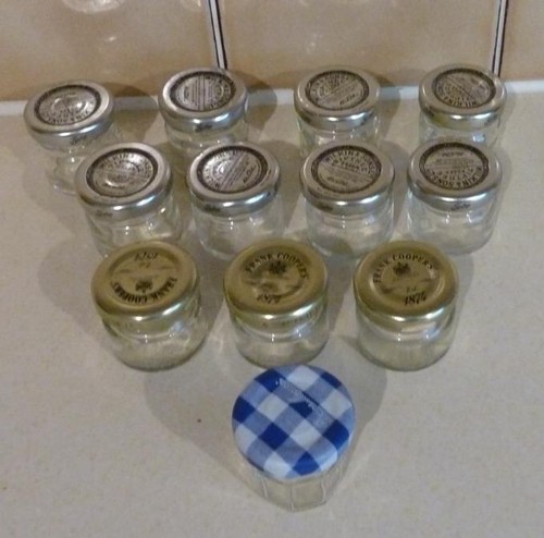 Empty glass mini jam jars - mini,