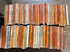 71x Vintage ORANGE Penguin Books  - INSTANT LIBRARY -  **SUPERB BUNDLE** DECOR