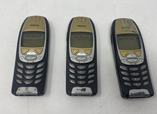 3 x Nokia 6310i  Mobile Phone Retro Black Gold Made In Germany.