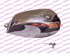 YAMAHA RD350LLC POLISH ALLOY ALUMINIUM FUEL TANK 1980-81+CAP TAP/COMPATIBLE FOR
