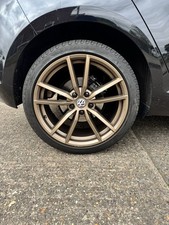 4X 18” PRETORIA STYLE ALLOY WHEELS BROZNE COLOUR GOLF POLO CADDY PASSAT