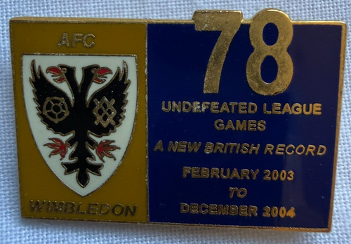 Afc wimbledon enamel badge - afc,