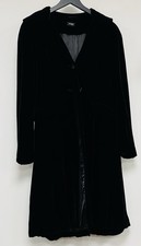 Hobbs Velvet Coat 10 Black