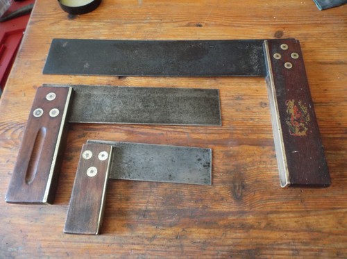 Set vintage tri squares - set,