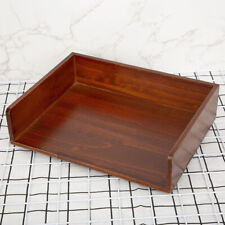 Wooden Document Letter Tray Desk A4 Paper Document Storage Box UK