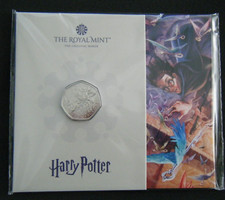 2024 Harry Potter Winged Keys 50p Fifty Pence Coin BU Pack - in stock