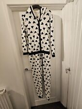 Mickey Mouse Fleece Black & White Jumpsuit UK Size 14 M&S