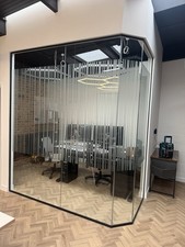 Glass office partition 12mm - glass,