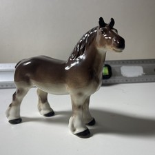 Vintage Lomonosov (Made in USSR) Porcelain Shire Horse Figurine