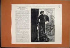 Original Old Antique Print