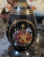 Vintage Russian Black Lacquer