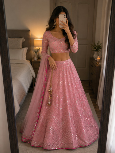 Blush rosé mirrorwork - blush,