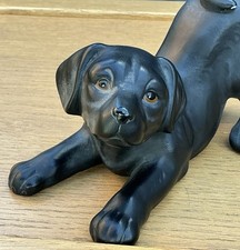 Black Labrador Retriever Hollow Ornament Figurine.