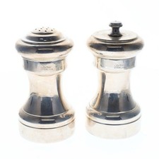 Cartier Sterling Silver Salt Shaker & Pepper Grinder Set