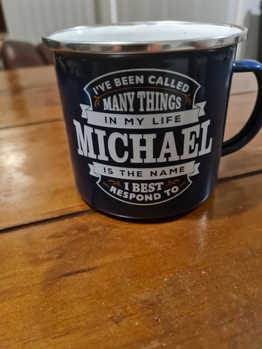 Personalised mug camping - -,