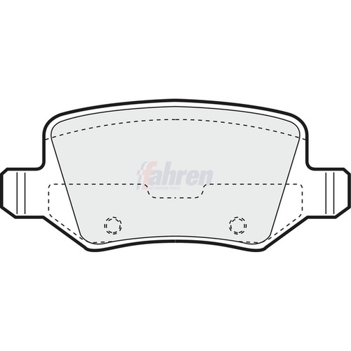 Brake pads set - pads, mercedes