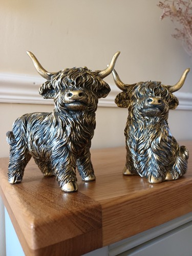Pair bronze effect highland - pair,