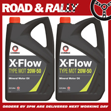 2 x Comma X-Flow Type Mot 20W50 Mineral Engine Oil 4.5 Litre XFMOT1G