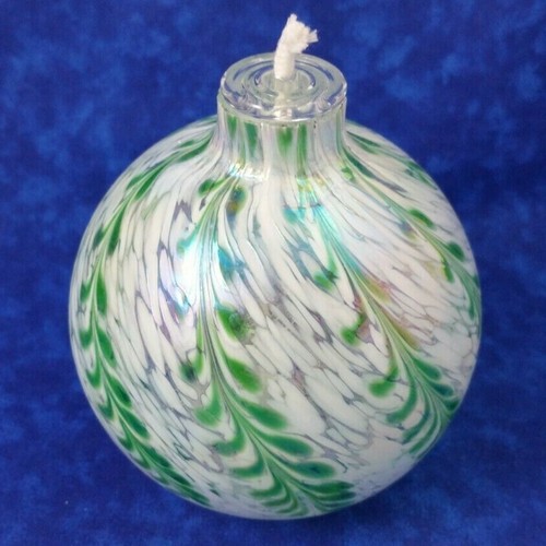 Traditions art glass oil lamp - traditions,