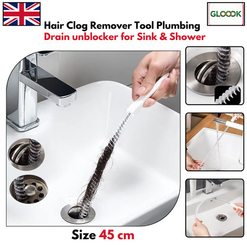 Drain snake hair clog - drain, remover