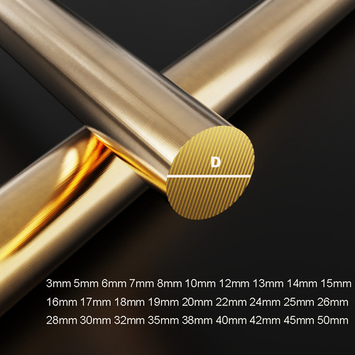 Brass round bar - brass, 3mm