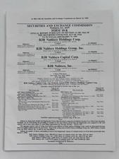 RJR Nabisco SEC Form 10-K