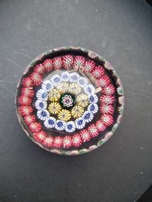 Baccarat Dupont Era Millefiori Glass Paperweight