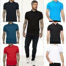 Kruze Mens Polo T Shirts Short Sleeve Regular Fit Tee Shirt Golf Casual Work Top