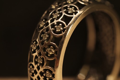 Pandora intricate lattice ring - intricate,