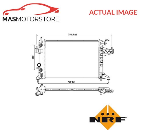 Engine cooling radiator nrf - engine,
