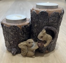 Tree Trunks  with Squirrels