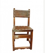 19th C Spanish Studded Throne