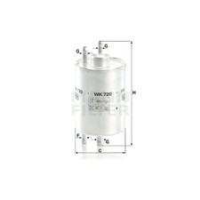 MANN WK720 Fuel Filter Fits