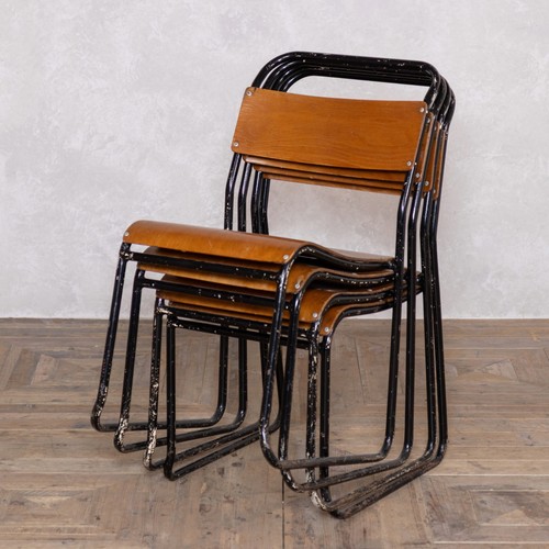 Vintage stacking chairs with - vintage,