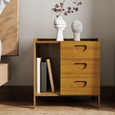 3 Drawer Nightstand Bedside
