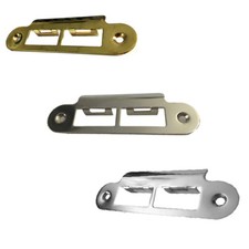 Door Strike Plate Polished Chrome,Satin, Brass Long Plates Tubular Mortice Latch