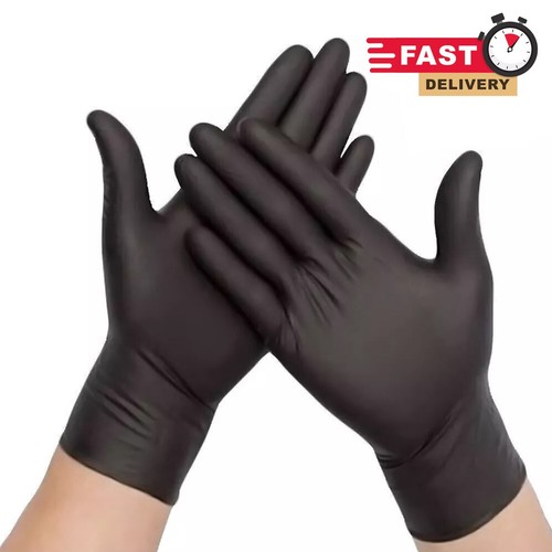 100 black disposable nitrile - 100,