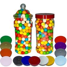 Plastic Food Storage Jars Sweet Jar Cookie Tub 580ml Craft Spices Glitter Favour