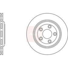 2x Brake Discs Vented For