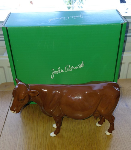 Beswick red poll cow - cow, in