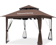 Brown Gazebo Cover Compatible