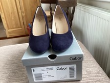 GABOR EDINA COURT SHOES NAVY