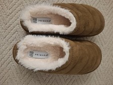 Primark brown faux suede and