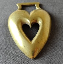 ANTIQUE CAST HORSE BRASS - A