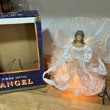 Fibre Optic Angel 12” Colour Changing Mains adaptor Christmas PAT tested 