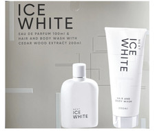 Next Ice White Mens EDP 100ml + Hair & Body Wash 200ml Gift Set w/ Cedar Wood