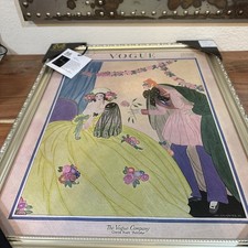 New Vintage Holiday Theme Vogue Magazine Covers Framed Artwork 18”x22” 1925