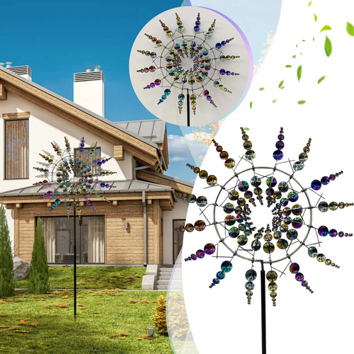 Outdoor metal windmill - windmill, unique