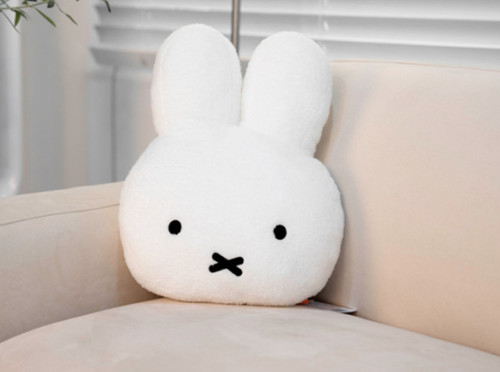Miffy face cushion 42cm - cushion,
