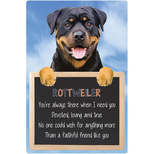 Rottweiler dog sign